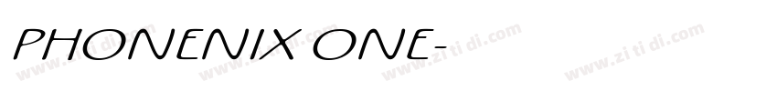 PHONENIX ONE字体转换